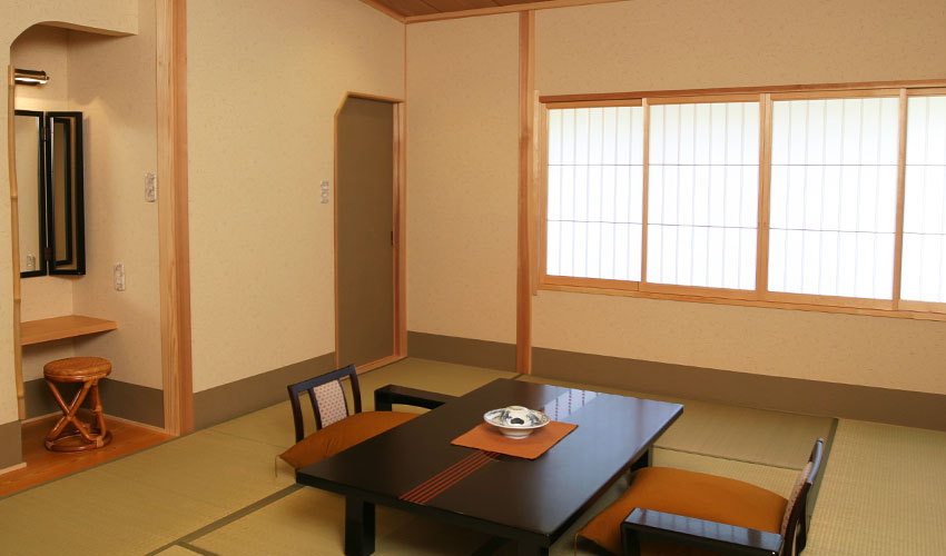 Номера в главном здании「Куними」 Комната в японском стиле с горячими источниками на открытом воздухе